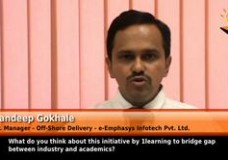 What do you think about this initiative by 1learning to bridge gap between industry and academics? (Sr.Manager – Off-Shore Delivery – e-Emphasys Infotech Pvt. Ltd.)