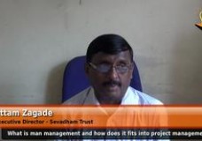 What is man management and how does it fits into project management?  (Executive Director – Sevadham Trust)